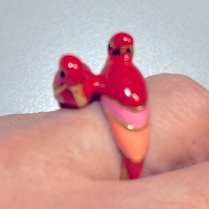 KATE SPADE . Out of The Office Parrot Ring size 8